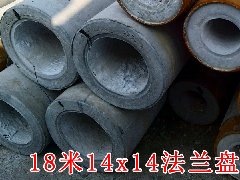 18米法兰盘焊接电线杆14x14